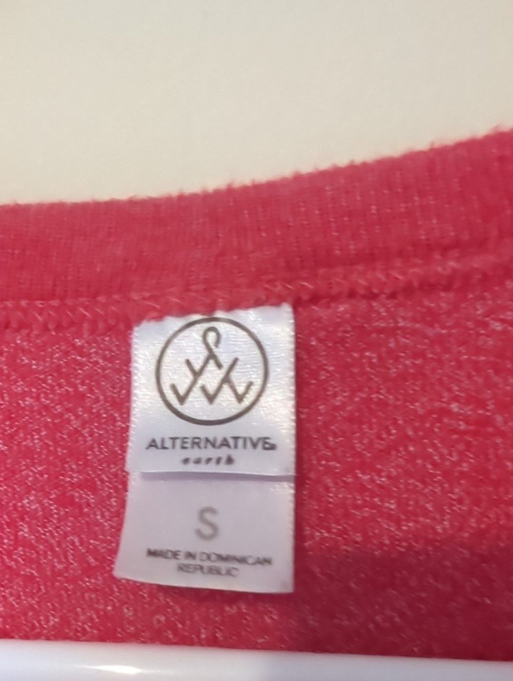 Alternative Apparel Earth Short Sleeve T-shirt Size Small Heather Red Cotton Tee - Picture 3 of 9